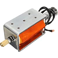 DC 12V 35mm largo movimiento empuje solenoide pequeño imán eléctrico electromagnético